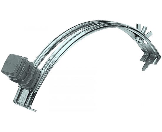 Держатель круглого проводника EZETEK 6-8мм для конька, серый, оцинковка 90035 