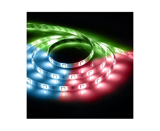 Cветодиодная LED лента 60SMD(5050)/м, 14.4Вт/м, 5м, IP65, 12V, RGB Feron LS607 27651 