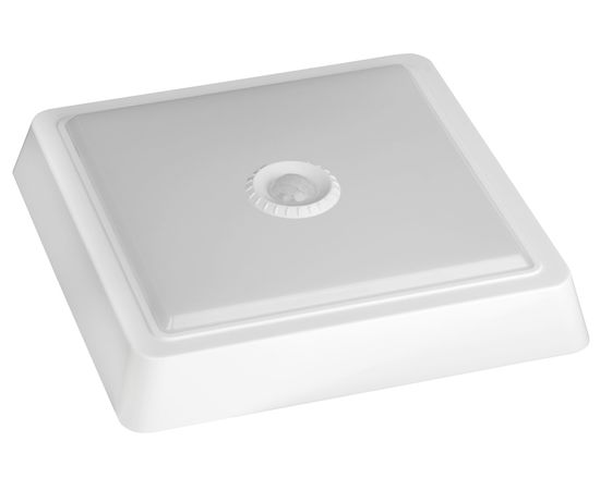 Светодиодный квадратный светильник ЭРА SPB4154KMWS 15Вт 4000К 1200лм 190x38 БЕЛЫЙ с датчиком движения Б0022451 