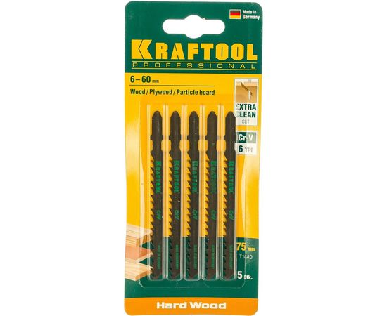 Пилка по дереву 5 шт. для электролобзика Kraftool 159521-4-S5 