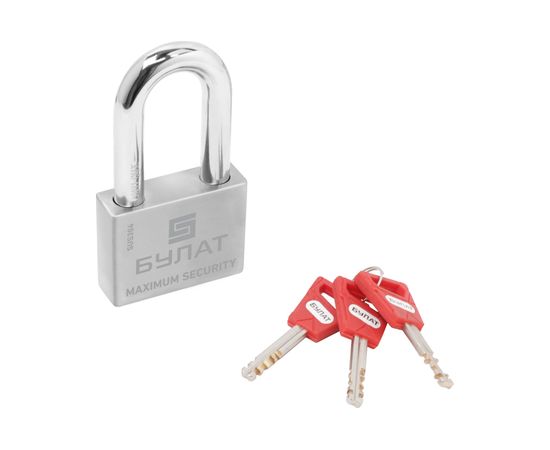 Навесной замок БУЛАТ ВС 3-С60-01 НС (нержавеющая сталь; 12 мм) 13992 