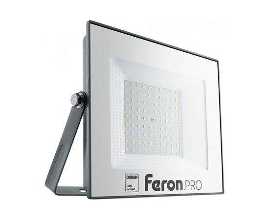 Светодиодный многоматричный прожектор FERON LL-1000, 100W 6400К 10000Lm, IP65, 90хOSRAM чёрный 41541 