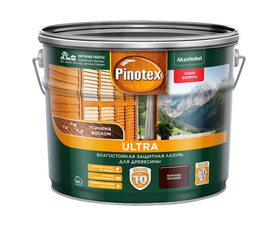 Тиксотропный антисептик PINOTEX ULTRA NW УФ защита, палисандр 9л 5353812 