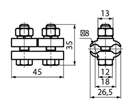 Плашечный зажим ВК ПА-1-1 21100481 – изображение 2