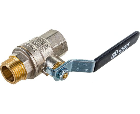 Шаровой полнопроходной кран STOUT ВР/НР, ручка рычаг 1/2 RG008Q0F4RLJKF – изображение 2