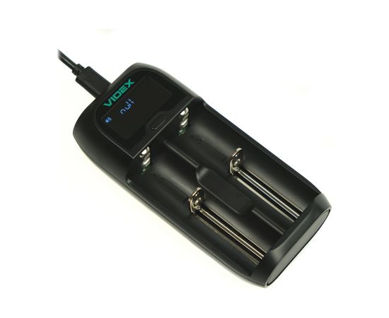 Зарядное устройство Videx VCH-UD200 пустое, 1-2 х АА, ААА, SC, C, 18650, 14500 – изображение 2