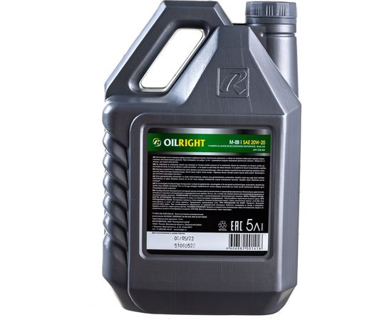 Моторное масло OILRIGHT М8В SAE 20W20, API CB/SD, 5 л 2484 – изображение 2