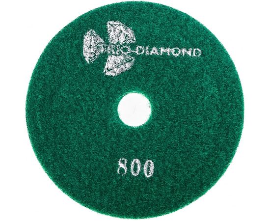 Алмазный гибкий шлифовальный круг Черепашка 100 № 800 сухая шлифовка TRIO-DIAMOND 360800 – изображение 2