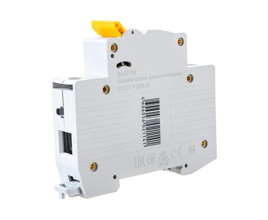 Автоматический выключатель IEK ВА47-29 1Р, 63А, 4,5кА, характеристика D MVA20-1-063-D – изображение 3