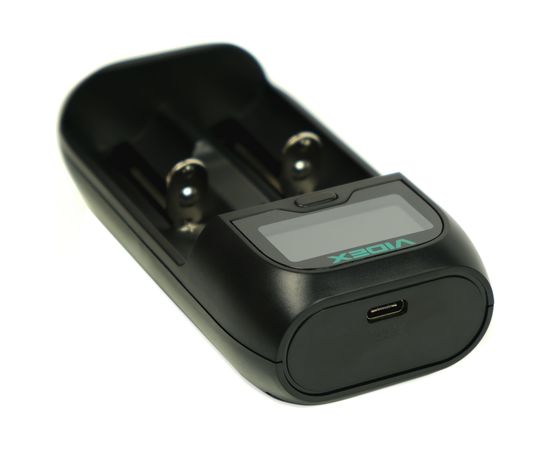 Зарядное устройство Videx VCH-UD200 пустое, 1-2 х АА, ААА, SC, C, 18650, 14500 – изображение 3