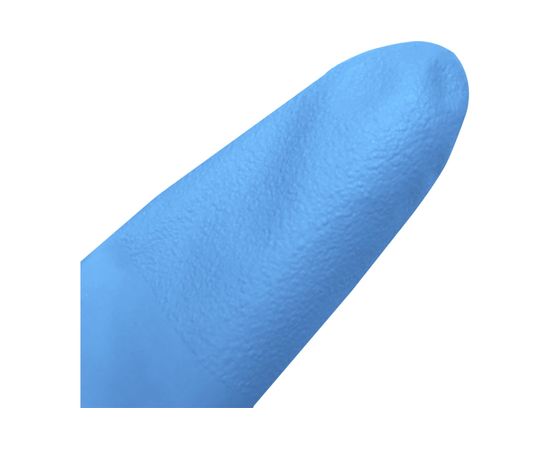 Нитриловые перчатки с текстурированными пальцами Puretech Neutrino 24 см, XL, голубые, 50пар G1054 – изображение 4