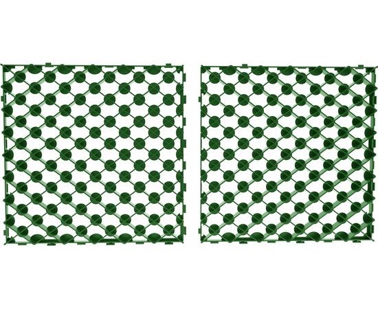 Газонная решетка Gidrolica 600х600х40 мм - пластиковая зеленая 605 – изображение 4