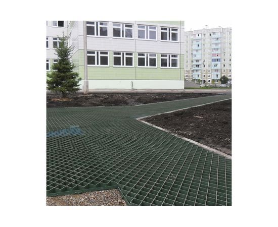 Газонная решетка Gidrolica 600х600х40 мм - пластиковая зеленая 605 – изображение 5