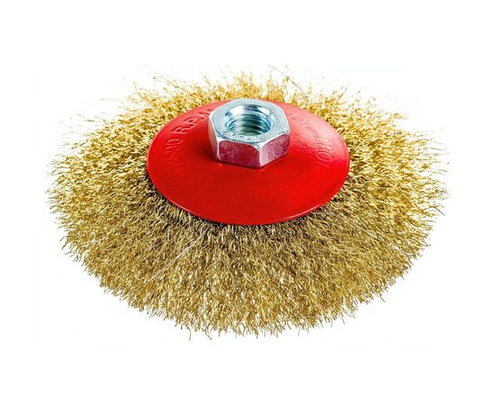 Кордщетка радиальная мягкая (115 мм; М14) для МШУ REDVERG 6623617 – изображение 5