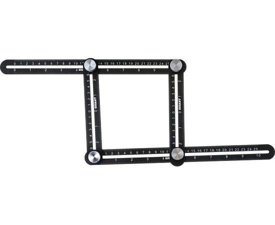 Алюминиевая 4-сторонняя линейка/угольник Gigant копировальный шаблон 130 мм GAR-4-130 – изображение 6