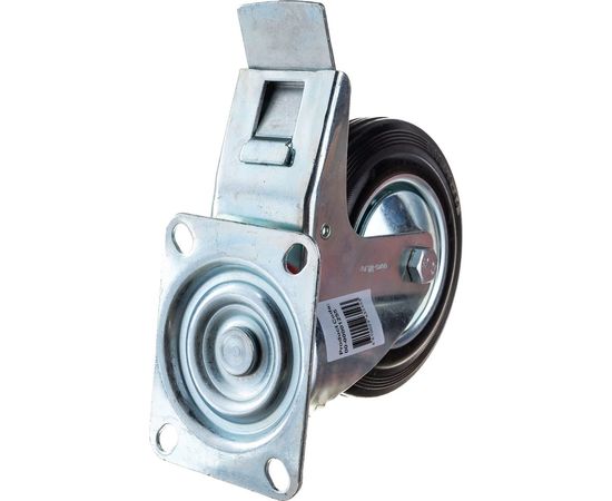 Колесо большегрузное обрезиненное поворотное с тормозом (160х40 мм; г/п 150 кг) EURO-LIFT 00-00001255 – изображение 6