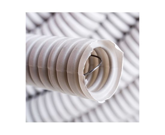 Легкая гофротруба УРАЛ ПАК ПВХ, с протяжкой Россия - 20 мм 50 м ГФ-0101720-050 – изображение 7