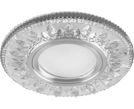 Встраиваемый потолочный светильник FERON со светодиод подсветкой, белый, хром, CD903 28846 