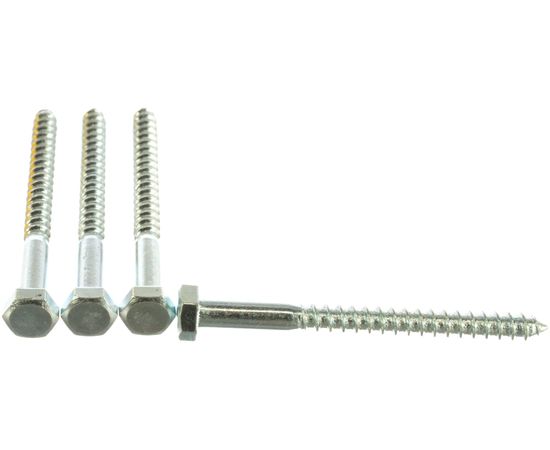 Шурупы с шестигранной головкой Профикреп пакет, 6,0х70 4 шт 114057 