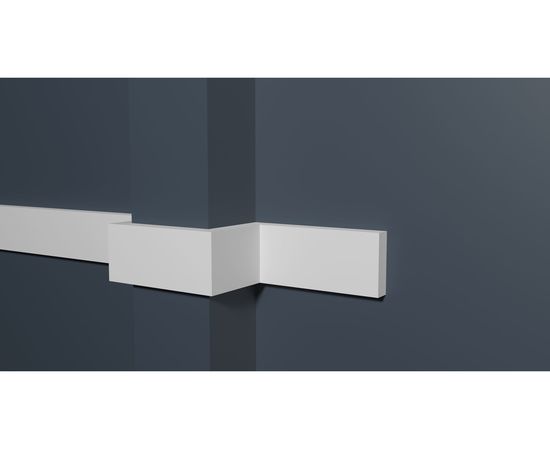 Стеновой молдинг Decor-Dizayn ударопрочный влагостойкий под покраску 40Х10Х2000 мм DD620 