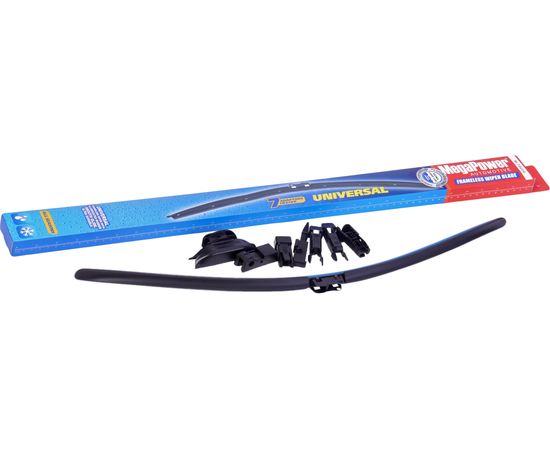 Бескаркасная щетка стеклоочистителя MEGAPOWER UNIVERSAL ALL SEASONS 600 мм 24 , 7 адаптеров M-75024 