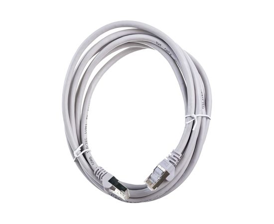 Патч-корд TWT RJ45-RJ45, 4 пары, FTP, категория 6, 3 м, серый, 45-45-3.0/S6-GY 