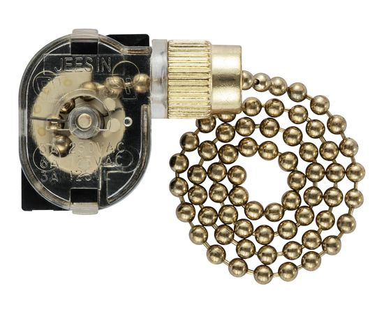 Выключатель duwi цепочка-металл 2А, цвет: золото 24463 9 