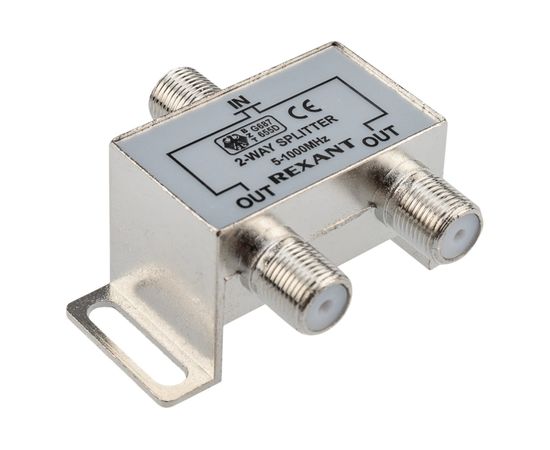 Делитель ТВ REXANT на 2 выхода F разъём 5-1000 МГц 05-6001 