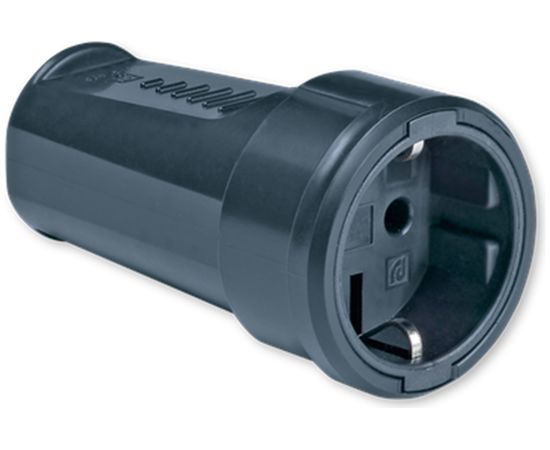 Переносная розетка Aling-conel с заземлением 16A 250В, черная 406.13 139003 