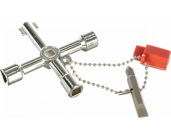 Ключ для электрошкафов VIRA с 5 рабочими профилями и битой 514005 