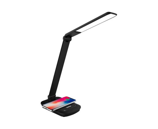 Настольный светильник с беспроводной зарядкой Camelion KD-825, C02, черный, LED 14162 