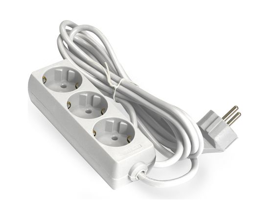 Удлинитель ExeGate ECE-3-3W 3 евророзетки с заземлением, 3м, белый 285806 