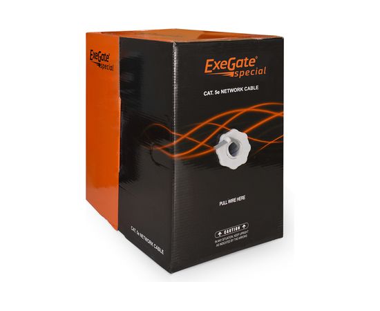 Кабель UTP ExeGate 4 пары, категория 5e, Special медь, 26AWG, бухта 305м, серый, PVC 138966 – изображение 2