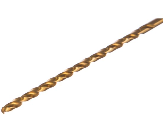 Сверло по металлу Туламаш цилиндрический хвостовик 3.3 мм А1 Р9 нитрид титана ТМ 55273 – изображение 2