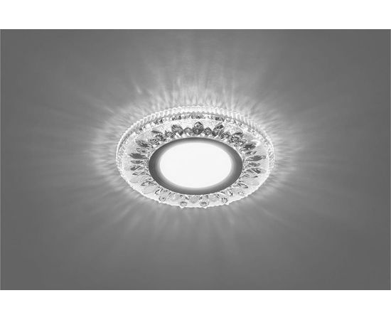 Встраиваемый потолочный светильник FERON со светодиод подсветкой, белый, хром, CD903 28846 – изображение 2