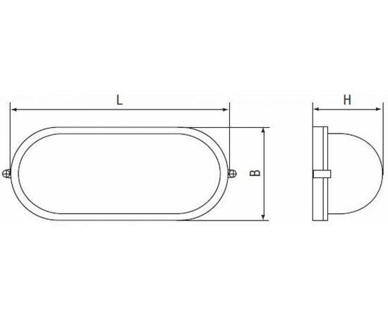 Влагозащищенный светильник Navigator 94 814 NBL-O2-100-E27/BL НПБ 1202 черный овал с решеткой 100Вт IP54 4607136948143 51033 – изображение 2
