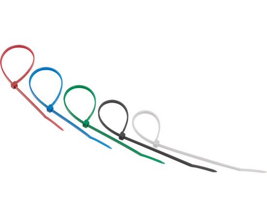 Нейлоновая хомут-стяжка REXANT 250x3,6 мм, цветная, упаковка 25 шт. 07-0258-25 – изображение 2