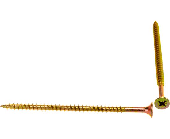 Саморез КРЕП-КОМП желтый цинк POZY 5х90 100шт жд590ф – изображение 2