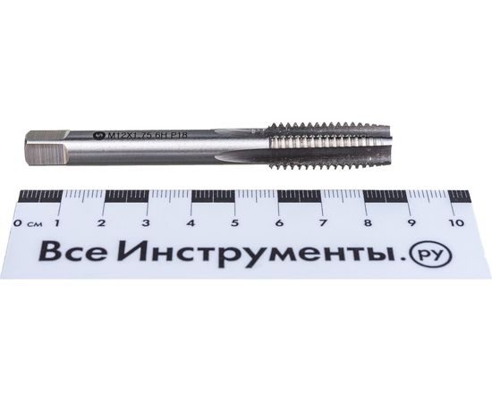 Метчик м/р ИНСТУЛС М. 12.0х1.75 осн. к-т Р18 6H 2621-1519/1517 Гост 3266-81 00001325829 – изображение 3
