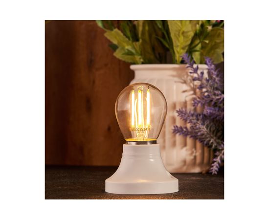 Филаментная лампа REXANT Шарик GL45 9.5 Вт 2700K E27 604-131 – изображение 3