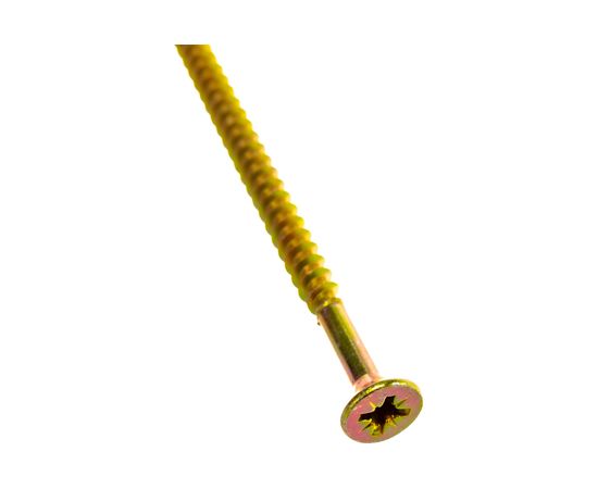 Саморез КРЕП-КОМП желтый цинк POZY 5х90 100шт жд590ф – изображение 3