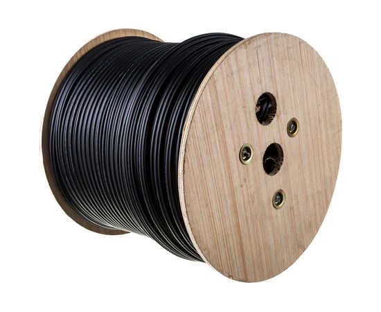 Кабель NETLAN U/UTP 4 пары, категория 5e, внешний, PE до -40C, с тросом, черный, 305м EC-UU004-5E-PE-SW-BK – изображение 4