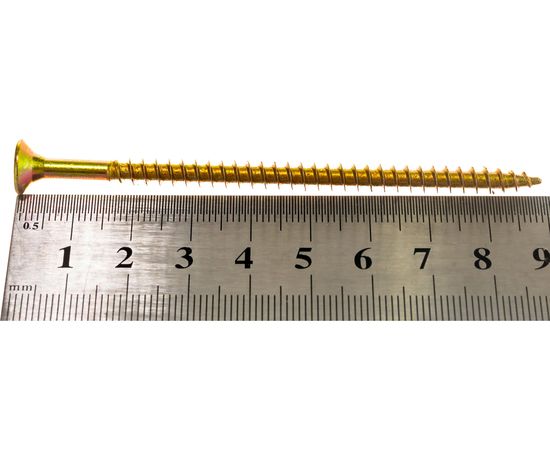 Саморез КРЕП-КОМП желтый цинк POZY 5х90 100шт жд590ф – изображение 4