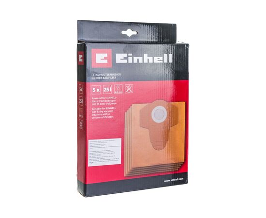 Мешок-пылесборник (25 л; 5 шт.) Einhell 2351150 – изображение 4