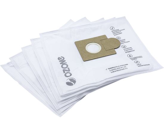 Мешки-пылесборники синтетиче��кие для пылесоса THOMAS (5 шт.) OZONE M-52 – изображение 4