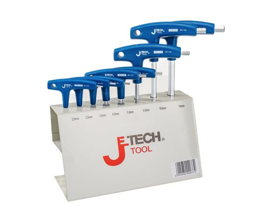 Шестигранные ключи Jetech с Т-образной ручкой набор на подставке 8шт 2-10 мм TPS-C8 – изображение 5