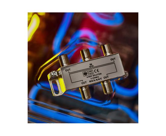 Делитель ТВ REXANT на 4 выхода F разъём 5-1000 МГц 05-6003 – изображение 5