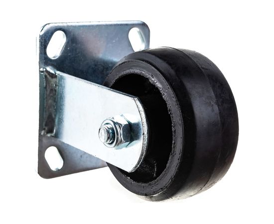 Колесо большегрузное обрезиненное неповоротное FCD42 100 мм MFK-TORG 1081100 – изображение 6