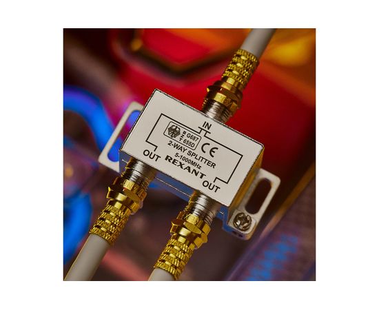 Делитель ТВ REXANT на 2 выхода F разъём 5-1000 МГц 05-6001 – изображение 6