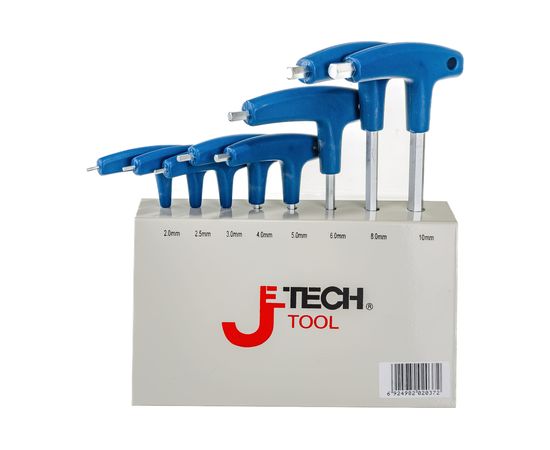 Шестигранные ключи Jetech с Т-образной ручкой набор на подставке 8шт 2-10 мм TPS-C8 – изображение 6